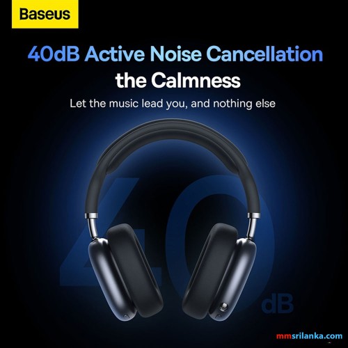 Baseus Bowie H2 Noise-Cancelling Wireless Headphone Grey